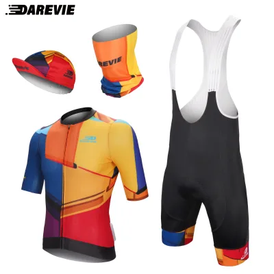 Darevie Custom Cycling Club Uniform Sublimation Jersey Short Sleeve Pro Team Wear MOQ 10 Free Design OEM Supplier