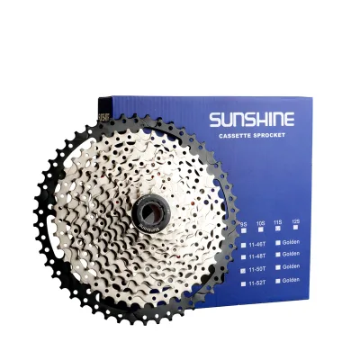 11 Speed 11-46/52T BLACK High-Strength Lightweight Bicycle Freewheel Cassette Bicycle Parts Wide Ratio MTB Cassette