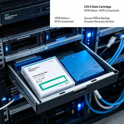LTO5 Ultrium 5 C7975A 3.0TB Data Cartridge with 280MB/s Read Speed and 343kb/inch Bit Density in Stock