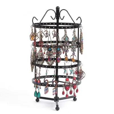 4 Tier Metal Unique Jewelry Displays Set Earrings Holder Jewelry Display Stand Adjustable Jewelry Stand Display