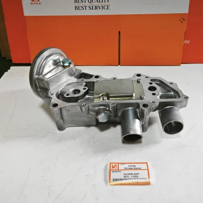 D2366 65.05500-6007 Engine Oil Cooler Bracket for Doosan diesel Excavator Construction Machinery Engine Oil Cooler Bracket D2366