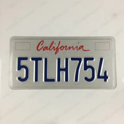 Professional Factory California Customer Design Car Plate Sign Garden Metal Signs