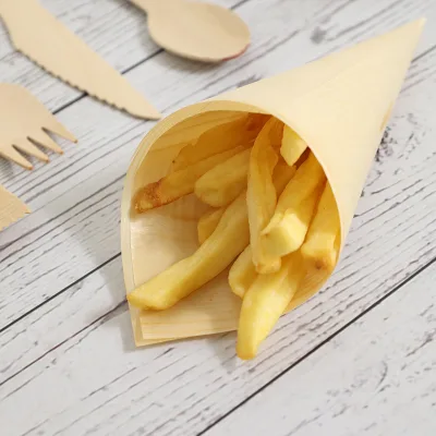 Sustainable Wooden Cone for Party Decor and Table Settings