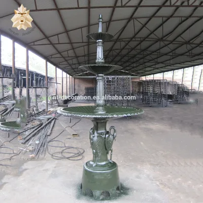 Antique Large Metal Garden Decorative Cast Iron Water Fountain 3 Pots-Premium Metal Crafts