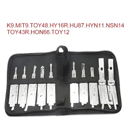 10 Pcs Set SMART Lock Pick Products for Stainless Steel Professional Key Taking Tool European Car Door Locks Pick Decoder