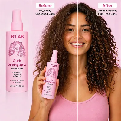 Hair Texture Sprays Lightweight Vegan Coconut Oil Enhances Volume Frizz Control Defining Curl Beach Waves Spray for Wavy Coily