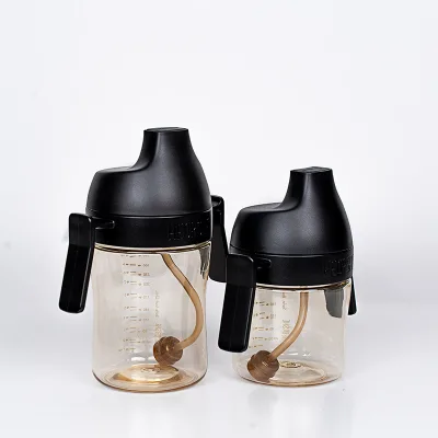 HEORSHE BPA-Free 210ML 300ML Baby Water Cup Cute Gravity Ball Sippy Cup for School Leak Proof