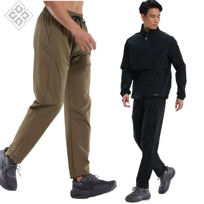 Men's Windproof Soft Shell Trousers Outdoor Running Quick Drying Sports Pants Rock Climbing Slim Functional Pants