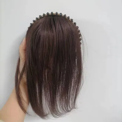 Natural Color Brazilian Remy Hair 10Inch Women's Hair Replacement Toupee with Machine Made Base