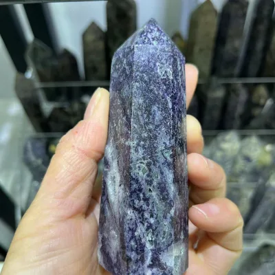 Factory Direct Natural Polishing Crystal Quartz Sphalerite Point Healing Tower for Decoration