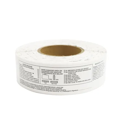 Wholesale Luggage Label Sticker Tags Thermal PP Baggage Label for Airline Use