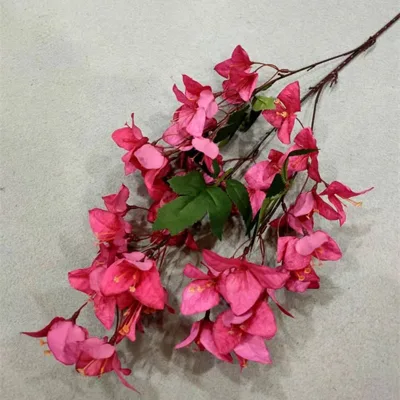 Silk Artificial Bougainvillea Spectabilis Tree Branch Autumn Color Bougainvillea Glabra Christmas Back School Chinese New Year