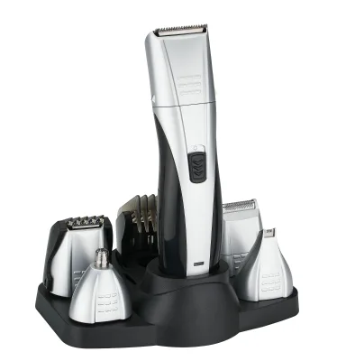 Multi-functional Rechargeable Hair Shaver & Beard Trimmer Set Men's Grooming Kit with Nose Trimmer and Shaver Head