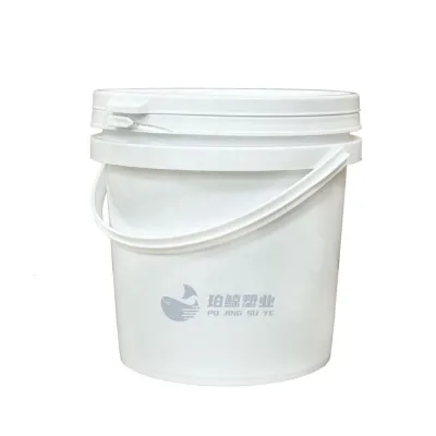 1 Liter Factory Wholesale Yellow Transparent PP Plastic Plastic Foodgrade Pails With Handle for Milk Tea