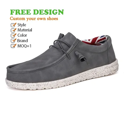 Wholesale Custom Mens Slip on Loafers Breathable Casual Walking Style Big Size Driver Dress Leather Fashion Moccasin Shoes