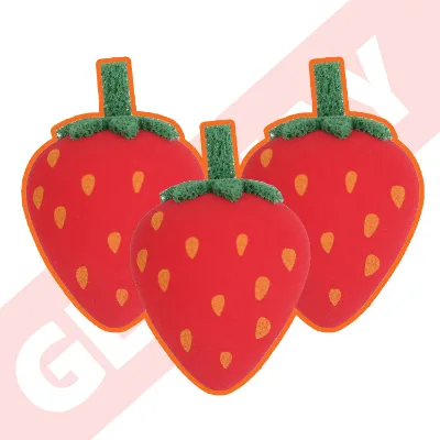 New Strawberry-Shaped Fruit Beauty Tools Foundation Blending Very Soft Cosmetic Puff Beauty Sponge Cute Makeup Sponge Egg Stock