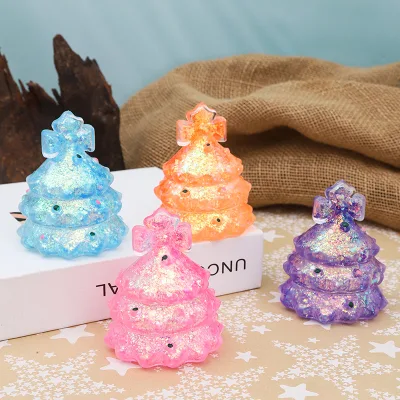 Squeeze Toy Stress-relief Gadget Realistic Christmas Tree TPR Hollow Handmade Ball Material Slow-rebound Decompression Toy
