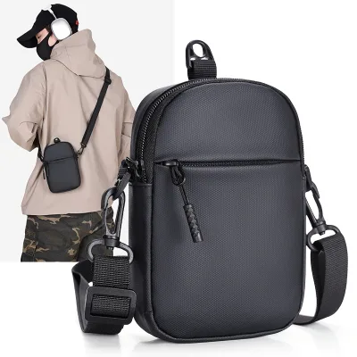 New Mens Premium-quality Stylish Mini Chest Pack Waterproof Ultra-light Weight-saving Trendy Cross-border Trend 8 Inches