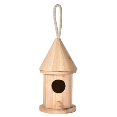 Hot Sale Outdoor Mini Hanging Birdhouse Bird Nest Cage Wooden House for Birds