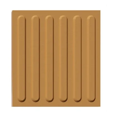 Yellow Tactile Porcelain Tile for Outdoor Flooring 300*600*20mm