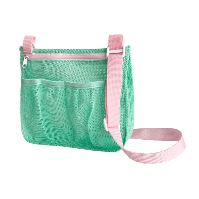 Cute Fashion Children's Summer Mesh Beach Bag-Portable & Eco-Friendly for Toy Sorting and Shell Collection