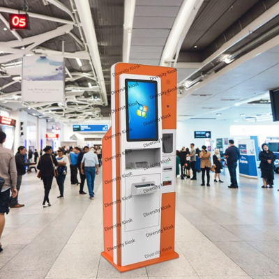 Touch Screen Floor Standing Crypto ATM KYC Self Service BATM BTC Anonymous Buy and Sell Currency Exchange Bank ATM Machine