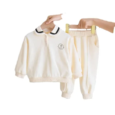 Wholesale Cotton 2pcs Long Sleeve Baby Clothes Sets Pants Boy Girl Baby Clothes Set Autumn