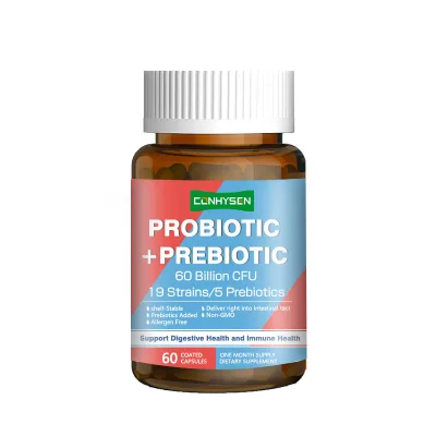 Hot Sell Probiotics Prebiotics Capsules with 19 Strains for Digestive Immune Health pH Balance Regulation Natural Supplement