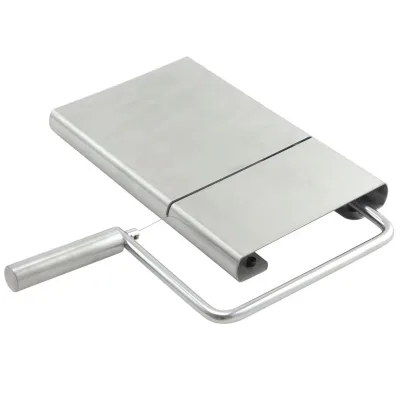 Professional Supplier Food Grade Stainless Steel Butter Slicer Cheese Cutting Board Block Cutter With Wire Butter Slicer