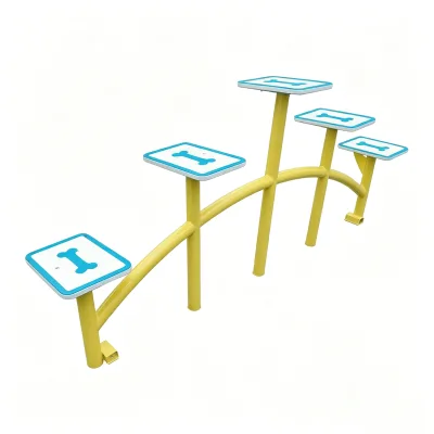 Durable Dog Balance Training Stake Anti-slip Top Pet Agility Poles Simple Assembly for Indoor Backyard Pet Training Games