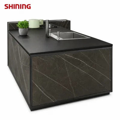 SHINING HPL Phenolic Laminate Glossy Kitchen Cabinet Countertops-Custom Fire Resistant 10mm Thickness