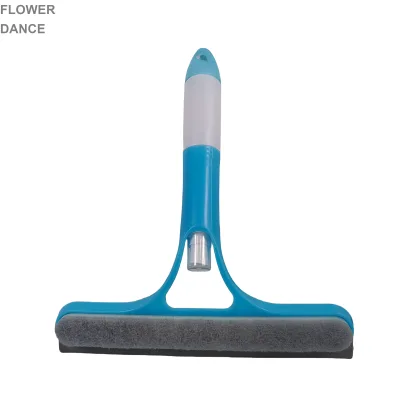 Soft Rubber Absorbent Squeegee Labor Saving Hangable Window Scraper with Convenient Spray Bottle
