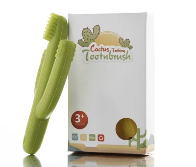 Wholesale Baby Chew Food Grade Silicone Finger Teether Packaging