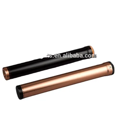 Custom High Quality Machined Aluminum Cigar Tube with Gold Cedar Wood and Leather Material for Smoking Custom Logo