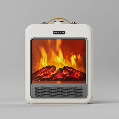 Ptc Ceramic Fireplace 3d Frame Electric Portable Box Heater With Fire Effect Room Space Heater with Hight Power Quick Warm