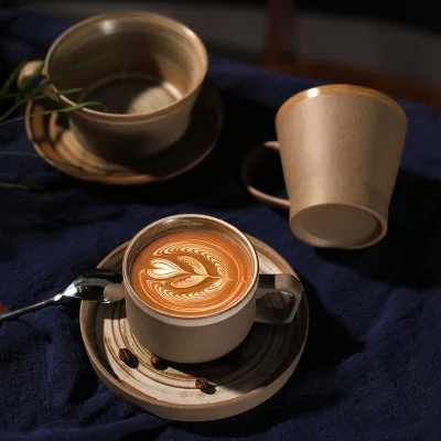 Brown Coffee Cup Set