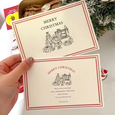 Customized Printed Christmas Cards Holiday Greeting Cards  Wholesale Christmas Gift Cards