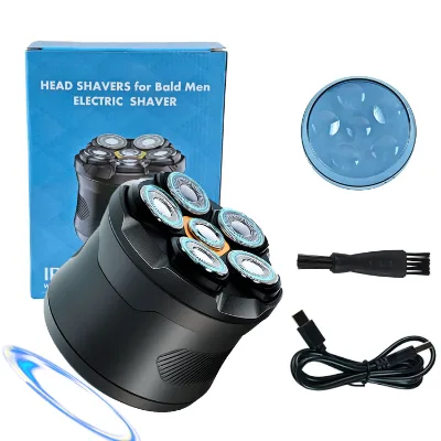 6 in 1 Electric Razors for Men 6D Electric Shaver for Men Legs Painless Hair Remover with Magnetic Head