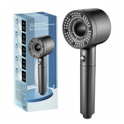 Shower Filter Head 5 Settings Adjust Shower Head Remove Chlorine Handheld Shower Head Filter