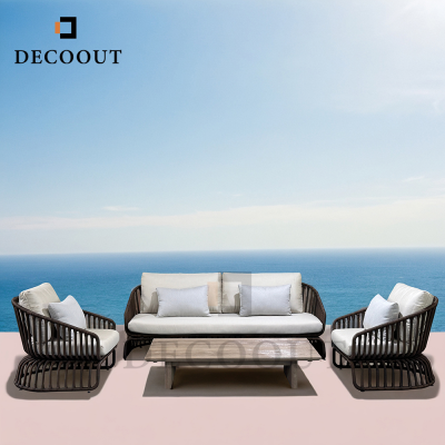 Well Sale Villa Furniture Modern Fashion Design Outdoor Furniture Aluminum Sofa Leisure