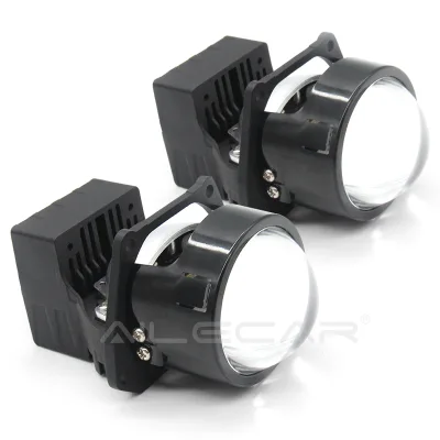 2.0 Inch Mini LED Projector Headlight Lens Covers New Auto Headlight with 6000k Color Temperature for Cars
