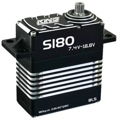 Kingmax S180 Brushless Motor 180kg High Power 15V Digital Steel Gears High Torque Waterproof Servo for Industrial Diving Servo