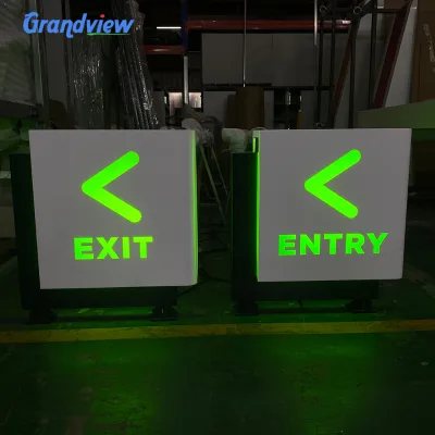 Custom Outdoor Pylon Sign Fuel Stations Direction Sign Board for Gas Station Illuminated Led Pylon Signs