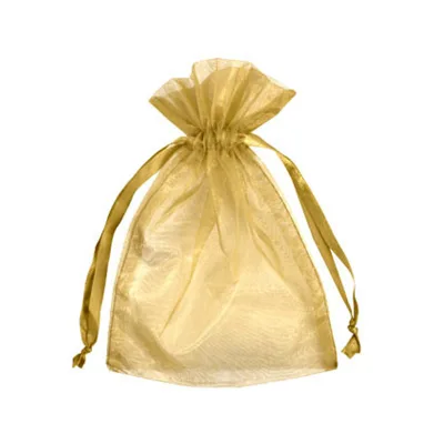 Wholesale OEM Customized Fruit OPP Sheer Fabric Gift Clear Screen Printing Jewelry Candy Promotion Drawstring Pouch Organza Bags