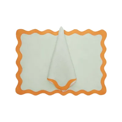 Double Layer Embroidery Napkins Cotton 18X18 Washable Napkins for Potluck Party Wedding Table Decoration Cloth Napkins
