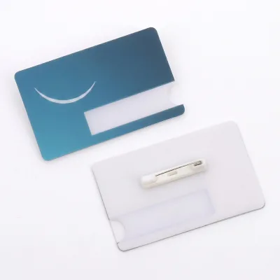 Personalize Your Demand Acrylic Name ID Plate Pin Identification Durable Plastic Name Tag Blank Staff Uniform Tags Plate