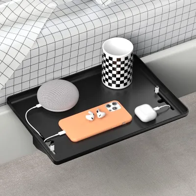 Removable Bedside Storage Organizer Bedside Shelf at the Bed Side Bed End Storage Board No Drilling Required