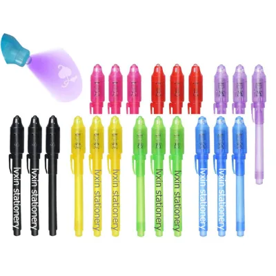 UV Light Magic Marker Fun Activity Entertainment Kid Party Invisible Disappearing Ink Pen Marker