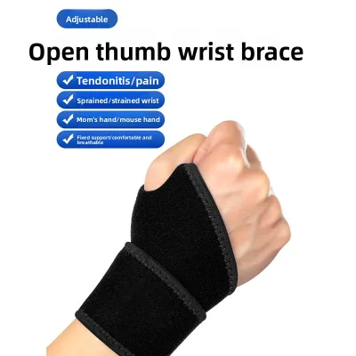 Sports Wrist Brace for Men & Women Anti-Sprain Wrist Support Sweat Wicking Wrist Wrap for Fitness Badminton Carpal Protection