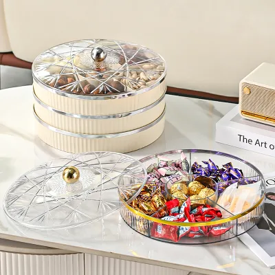 2026 Hot Sale Sealed Plastic Nut Storage Box Food Grade Airtight Snack Box Clear Dry Food Organizer for Home Kitchen Decor